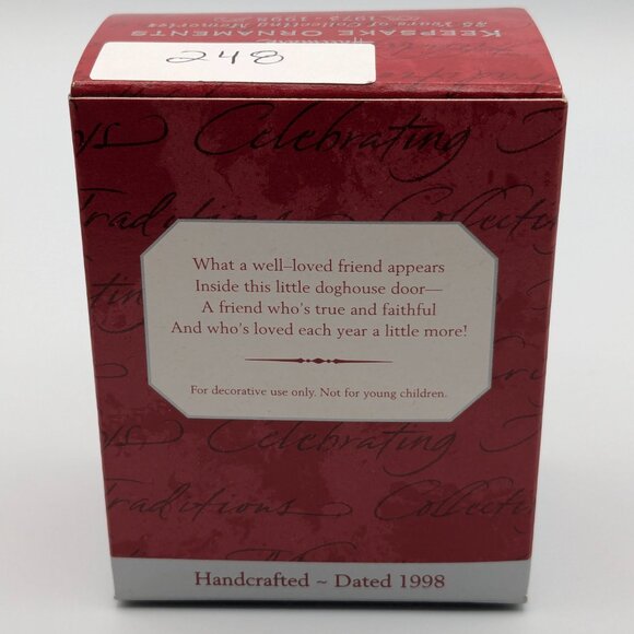 Hallmark Keepsake Special Dog Photo Holder 1998 Vintage Christmas Ornament - Picture 9 of 11